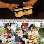 EastRock Tunable Wood and Metal Bongo Drum Set