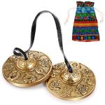 Tibetan Tingsha Cymbals with Drawstring Bag