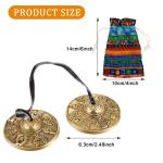 Tibetan Tingsha Cymbals with Drawstring Bag
