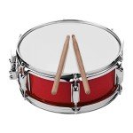 12-Inch Snare Drum Head with Sticks & Strap