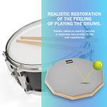 12” Drum Practice Pad with Sticks & Storage Bag