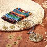 Tibetan Tingsha Cymbals with Drawstring Bag