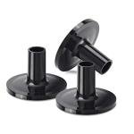 Facmogu 23PCS Cymbal Replacement Accessories, Cymbal Stand Felts, Drum Felt Pads Include Wing Nuts, Washers, Sleeves & Drum Key Accessory Set - Black