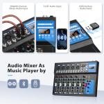 7-Channel USB Audio Mixer with Bluetooth & Phantom Power