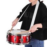 12-Inch Snare Drum Head with Sticks & Strap