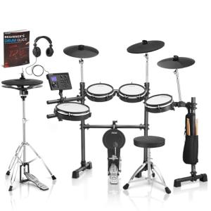 AKLOT Electric Drum Set with Mesh Heads and 460 Sounds