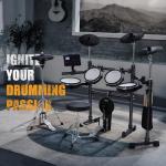 AKLOT Electric Drum Set with Mesh Heads and 460 Sounds