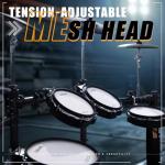 AKLOT Electric Drum Set with Mesh Heads and 460 Sounds