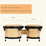 BAHAMUT 6"+7" Wooden Bongo Drum Set