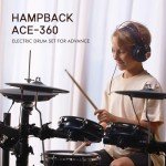 HAMPBACK ACE-360 Electric Drum Set with Bluetooth