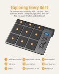 OYAYO 9-Pad Portable Electronic Drum Kit