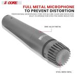 5 CORE Drum Mic Kit - 9 Piece Dynamic Set