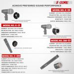 5 CORE Drum Mic Kit - 9 Piece Dynamic Set