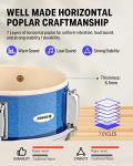 Donner 5-Piece Kids Drum Set - Blue