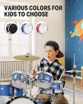 Donner 5-Piece Kids Drum Set - Blue
