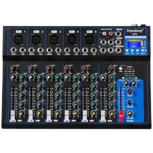 Depusheng Bluetooth 7-Channel Audio Mixer with USB