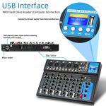 Depusheng Bluetooth 7-Channel Audio Mixer with USB
