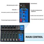 Depusheng Bluetooth 7-Channel Audio Mixer with USB