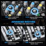 8-Channel DJ Audio Mixer with Bluetooth & USB Recording