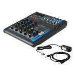 Pyle 4-Channel Digital Audio Mixer with USB & Bluetooth