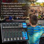 Depusheng Bluetooth 7-Channel Audio Mixer with USB