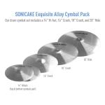 SONICAKE 5-Piece Alloy Cymbal Set for Drums