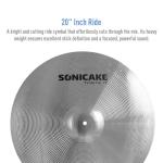 SONICAKE 5-Piece Alloy Cymbal Set for Drums