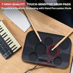 Compact Pyle Electronic Tabletop Drum Kit