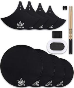12-Piece Drum Mute and Silencer Pad Set