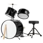 Kids 3-Piece Drum Set with Cymbal and Throne