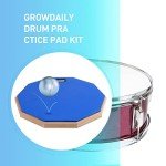 GrowDaily 12-Inch Double-Sided Drum Practice Pad Set