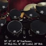 12-Piece Drum Mute and Silencer Pad Set