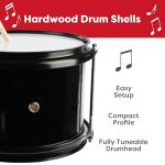Kids 3-Piece Drum Set with Cymbal and Throne