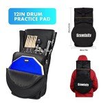 GrowDaily 12-Inch Double-Sided Drum Practice Pad Set