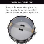 12-Piece Drum Mute and Silencer Pad Set