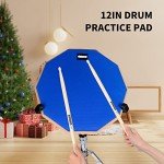 GrowDaily 12-Inch Double-Sided Drum Practice Pad Set