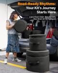 5-Piece Padded Drum Case Set for Easy Transport