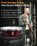 5-Piece Padded Drum Case Set for Easy Transport