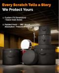 5-Piece Padded Drum Case Set for Easy Transport