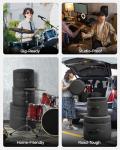 5-Piece Padded Drum Case Set for Easy Transport
