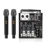MICNAUX 4-K Audio Mixer with Dual Wireless Microphones