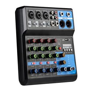 Jindaudio 5-Channel Bluetooth DJ Mixer with FX