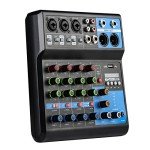 Jindaudio 5-Channel Bluetooth DJ Mixer with FX