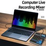 Jindaudio 5-Channel Bluetooth DJ Mixer with FX
