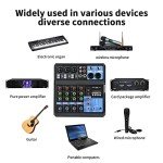 Jindaudio 5-Channel Bluetooth DJ Mixer with FX