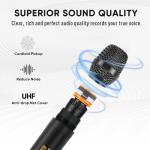 MICNAUX 4-K Audio Mixer with Dual Wireless Microphones