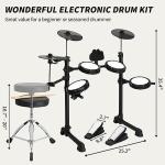 Ktaxon Electric Drum Set with Mesh Pads and Sound