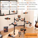 AKLOT B-CORE530 Electric Drum Set with Mesh Pads