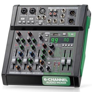 Pyle 6-Channel Bluetooth Audio Mixer & Controller
