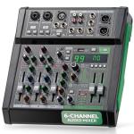 Pyle 6-Channel Bluetooth Audio Mixer & Controller